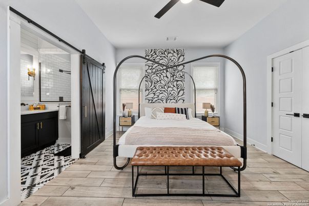 Bedroom, Interior, Wood Texture Flooring