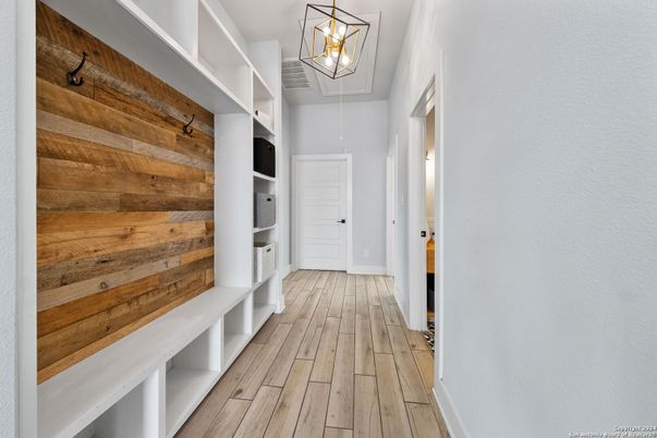 Interior, Pendant Lights, Wood Texture Flooring, Wooden Walls