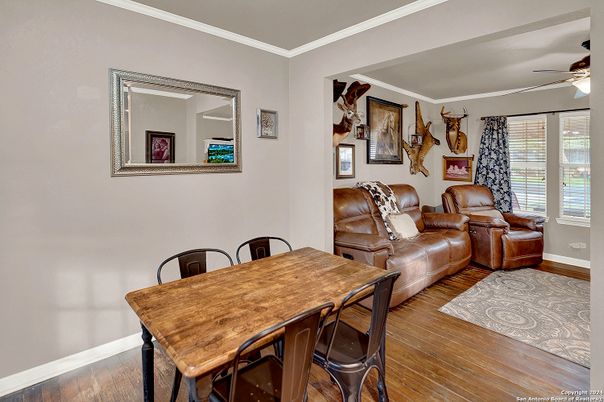 Dining room, Interior, Wood Texture Flooring