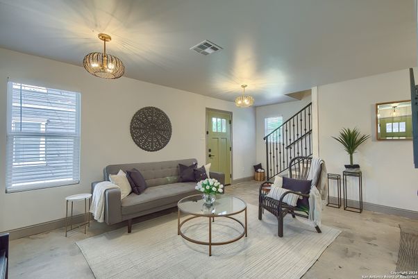 Chandelier, Interior, Living room, Wood Texture Flooring