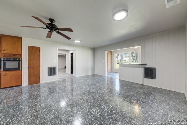 Empty room, Interior, Kitchen, Recessed Lighting