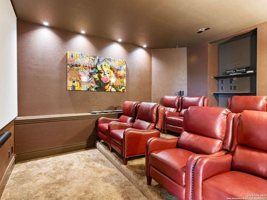 Home Theatre Room, Interior, Recessed Lighting, Theatre Room
