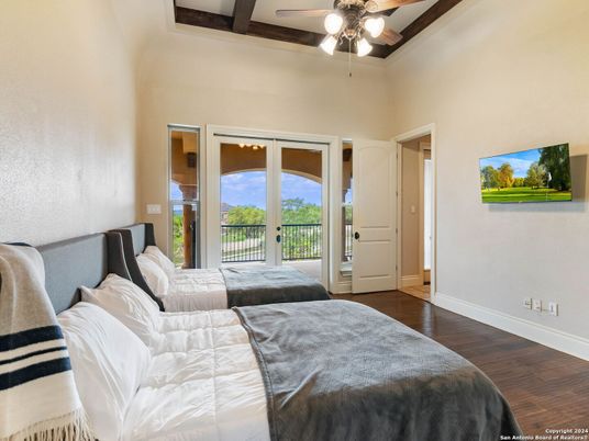 Bedroom, Interior, Wooden Beams, Wood Texture Flooring