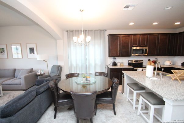 Dining room, Interior, Kitchen, Living room, Pendant Lights, Recessed Lighting