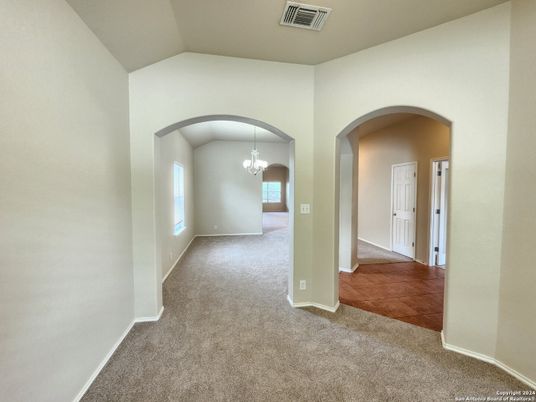 Chandelier, Empty room, Interior