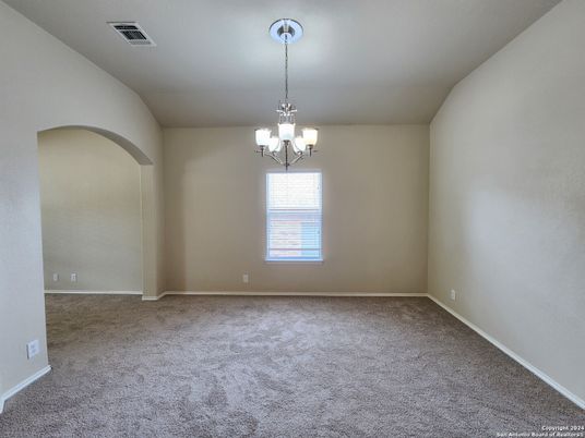 Chandelier, Empty room, Interior