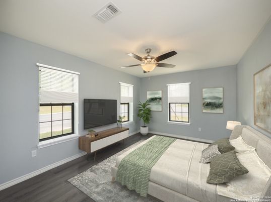 Bedroom, Interior, Wood Texture Flooring