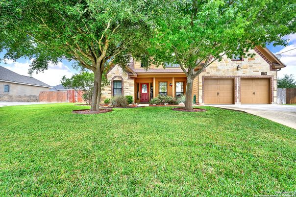 Attached, Backyard, Exterior, Facade, Brick Traditional