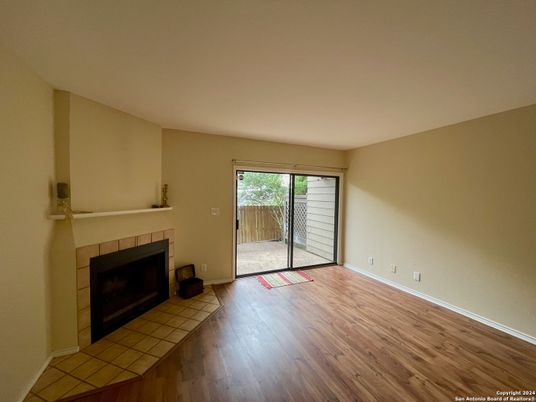 Empty room, Fireplace, Interior, Wood Texture Flooring