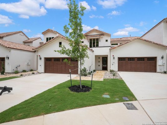 Attached, Exterior, Facade, Spanish Mediterranean