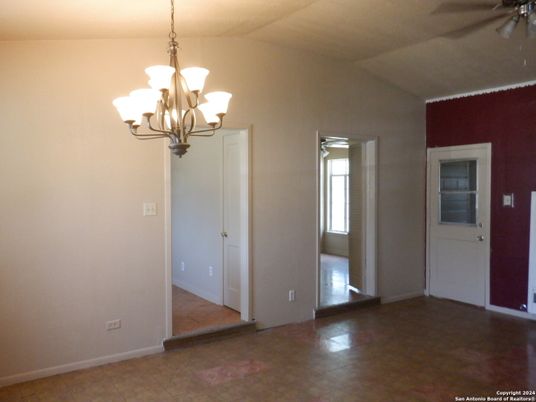 Chandelier, Empty room, Interior