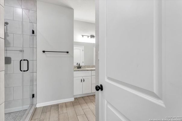Bathroom, Interior, Wood Texture Flooring
