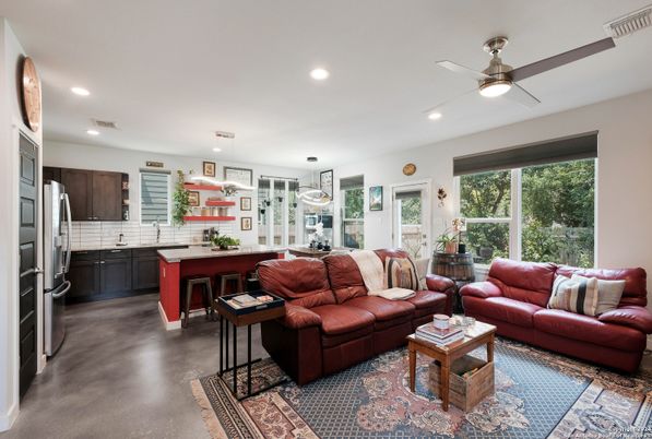 Interior, Kitchen, Living room, Recessed Lighting, Stainless Steel Appliances