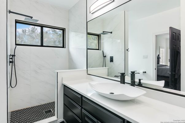 Bathroom, Glass Shower, Interior, Marble Walls