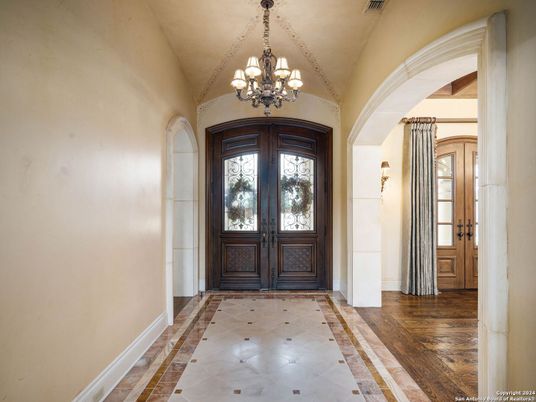 Chandelier, Interior, Wood Texture Flooring
