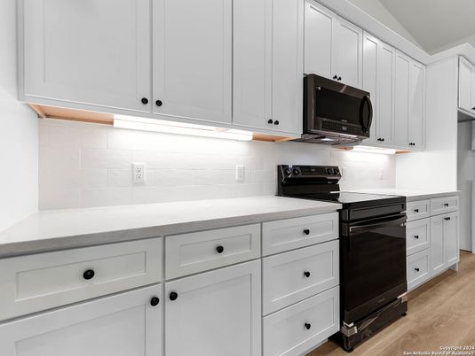 Interior, Kitchen, Wood Texture Flooring