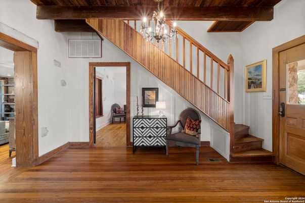 Chandelier, Interior, Wooden Beams, Wooden Ceilings, Wood Texture Flooring