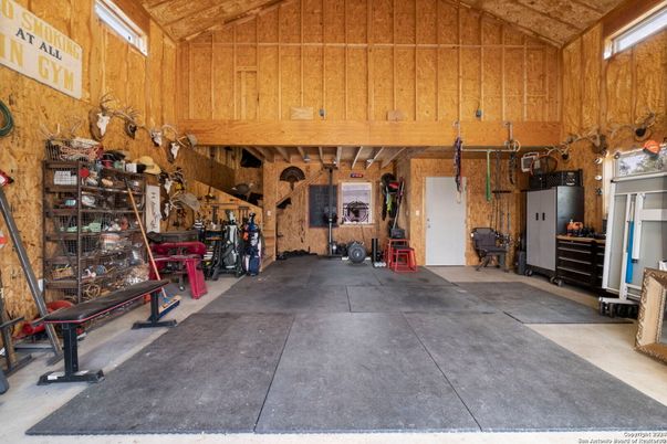 Fitness Equipment, Interior, Wooden Walls