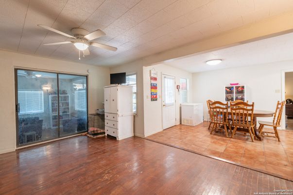 Dining room, Interior, Wood Texture Flooring