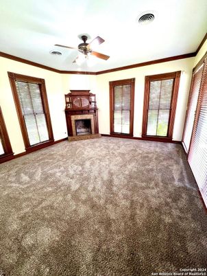 Empty room, Fireplace, Interior