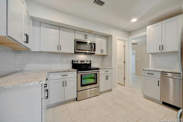 Interior, Kitchen, Recessed Lighting, Stainless Steel Appliances