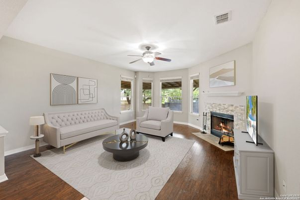 Fireplace, Interior, Living room, Wood Texture Flooring