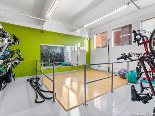 Fitness Equipment, Interior, Wood Texture Flooring