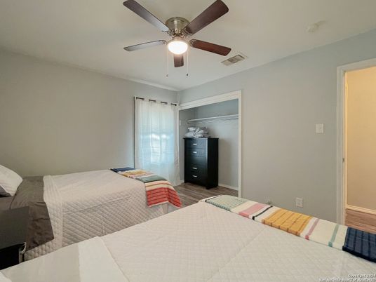 Bedroom, Interior, Wood Texture Flooring
