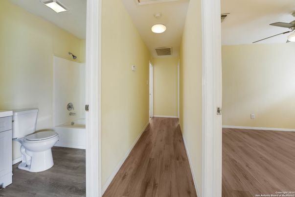 Bathroom, Interior, Wood Texture Flooring