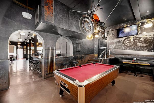 Billiard Table, Game Room, Interior, Pendant Lights