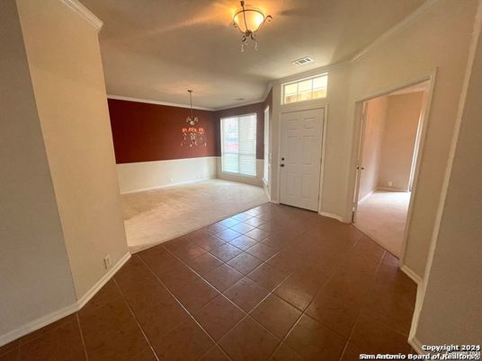 Chandelier, Empty room, Interior