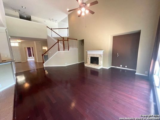 Fireplace, Interior, Wood Texture Flooring