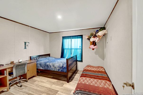 Bedroom, Home Office, Interior, Recessed Lighting, Wood Texture Flooring