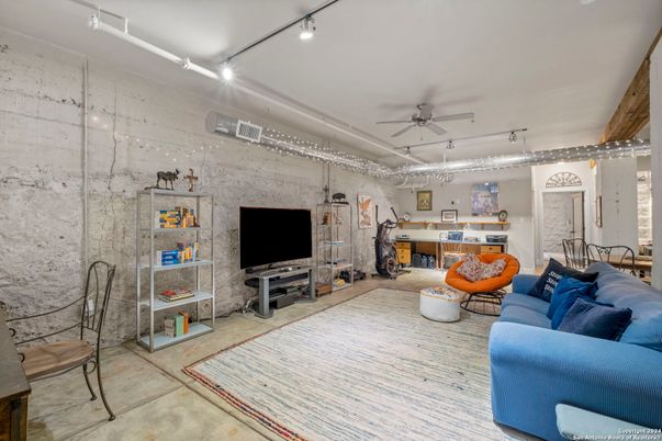 Interior, Living room, Stone Walls