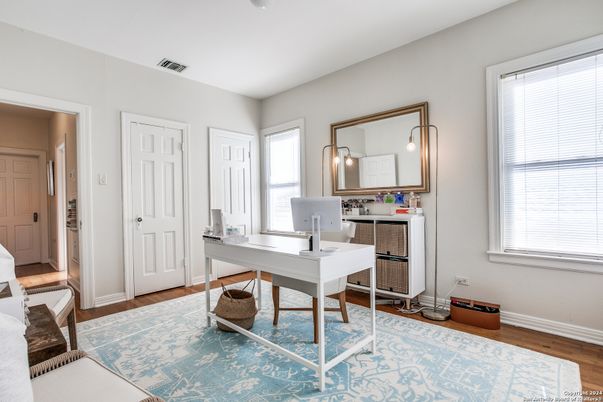 Home Office, Interior, Wood Texture Flooring