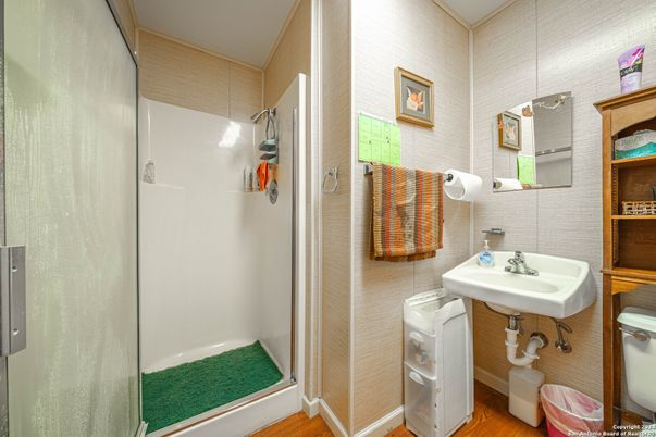 Bathroom, Interior, Wood Texture Flooring
