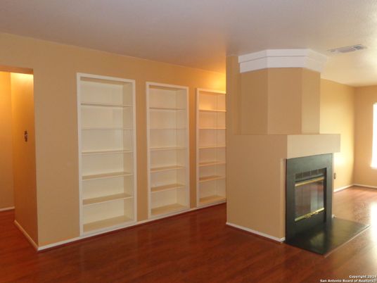 Fireplace, Interior, Wood Texture Flooring