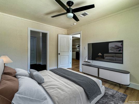 Bedroom, Interior, Wood Texture Flooring
