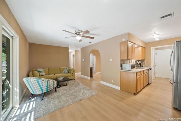 Interior, Kitchen, Living room, Wood Texture Flooring
