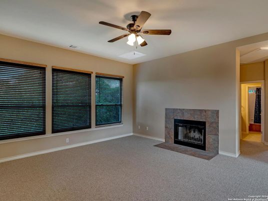 Empty room, Fireplace, Interior