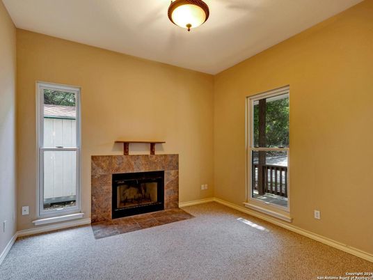 Empty room, Fireplace, Interior