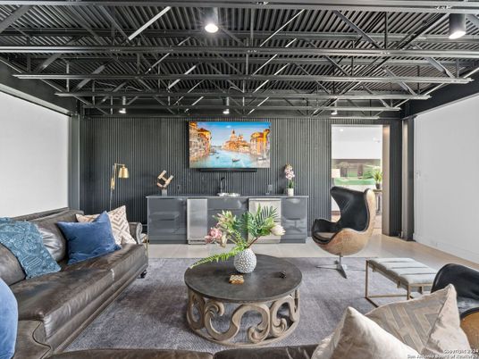 Interior, Living room, Recessed Lighting