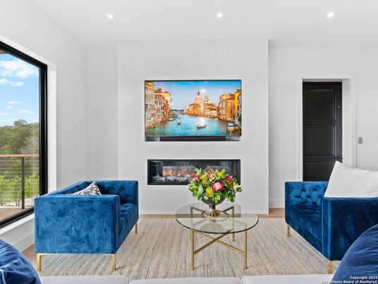 Fireplace, Interior, Living room, Recessed Lighting