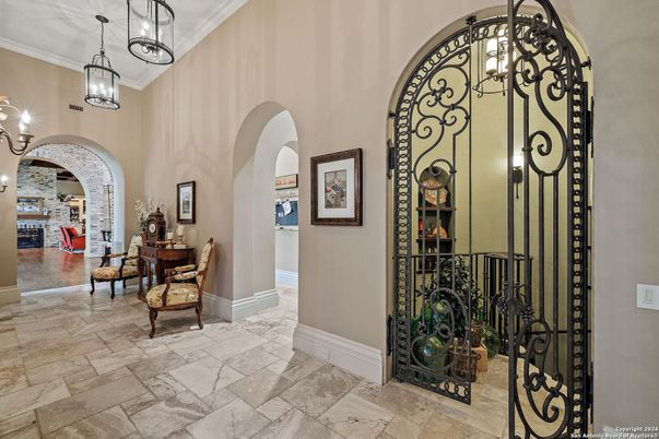Interior, Pendant Lights, Stone Walls