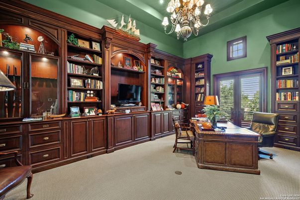 Chandelier, Home Office, Interior