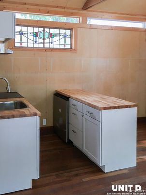 Interior, Kitchen, Wood Texture Flooring