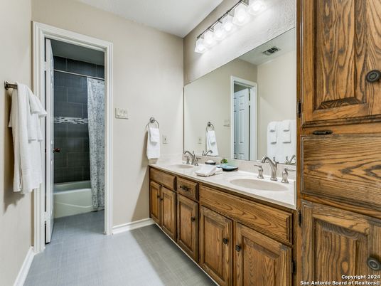 Bathroom, Dual Sink Vanities, Glass Shower, Interior
