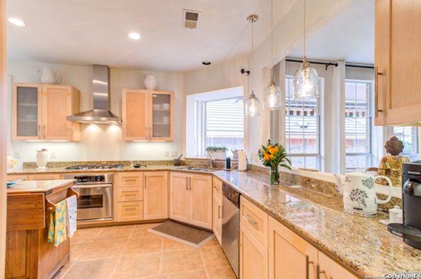 Interior, Kitchen, Pendant Lights, Recessed Lighting, Stainless Steel Appliances