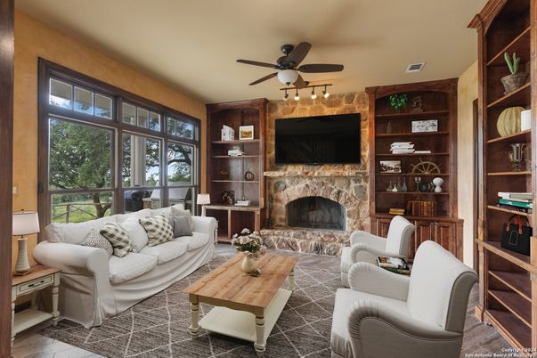 Fireplace, Interior, Living room, Wood Texture Flooring
