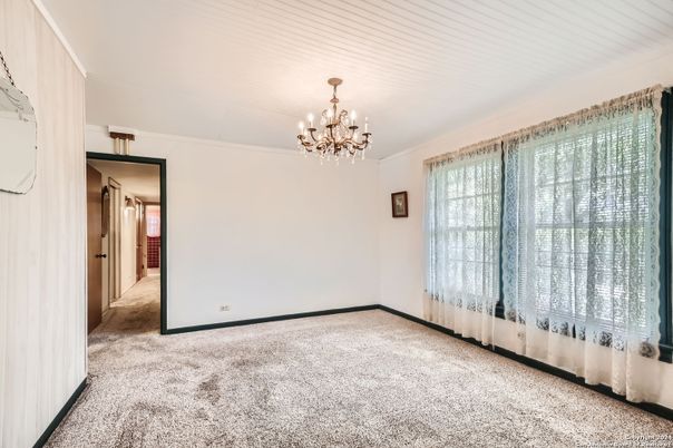 Chandelier, Empty room, Interior